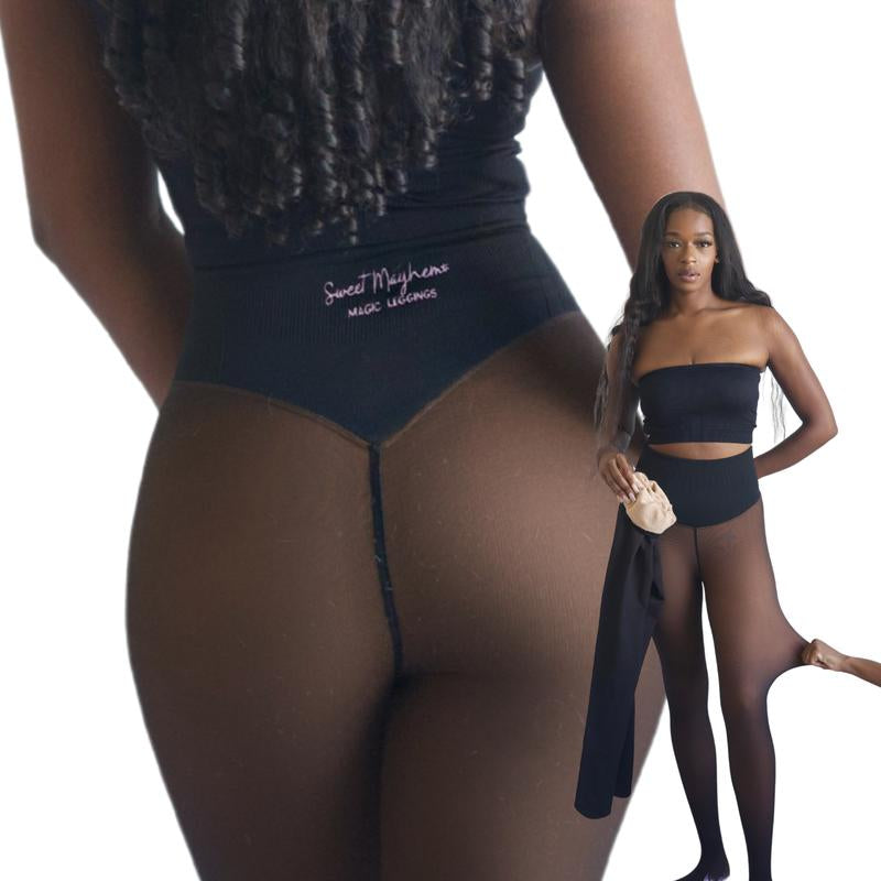 Discover the Original Magic Fleece Lined Leggings - Plus Sizes XXS to 3XL, 4 Stylish Shades, Closed Foot Design!